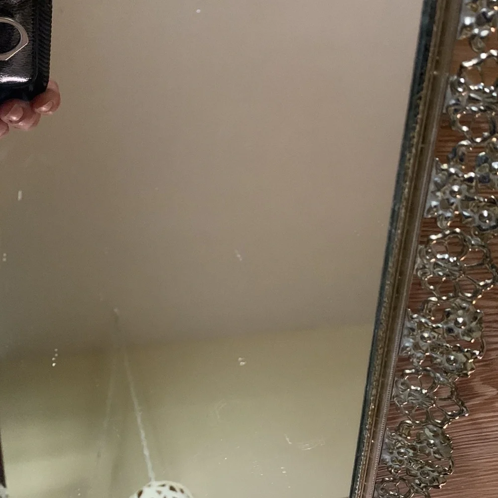 Vintage Gold Mirror vanity tray Mirror.